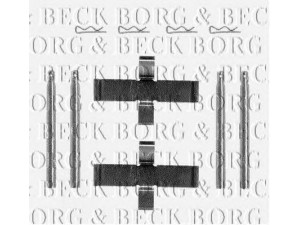 BORG & BECK BBK1153 priedų komplektas, diskinių stabdžių trinkelės