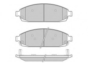 E.T.F. 12-1238 stabdžių trinkelių rinkinys, diskinis stabdys 
 Techninės priežiūros dalys -> Papildomas remontas
05080868AA, 05080868AC