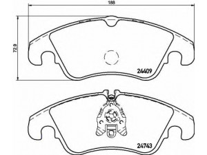 BREMBO P 24 161 stabdžių trinkelių rinkinys, diskinis stabdys 
 Techninės priežiūros dalys -> Papildomas remontas
1721654, 9M512K021BE
