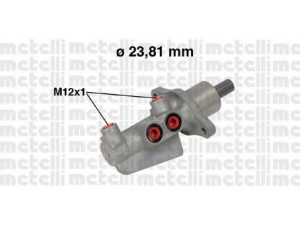 METELLI 05-0739 pagrindinis cilindras, stabdžiai 
 Stabdžių sistema -> Pagrindinis stabdžių cilindras
36000544, 36000758, 36002538, 8602846