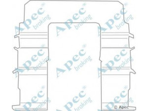 APEC braking KIT1112 priedų komplektas, stabdžių trinkelė 
 Stabdžių sistema -> Būgninis stabdys -> Dalys/priedai