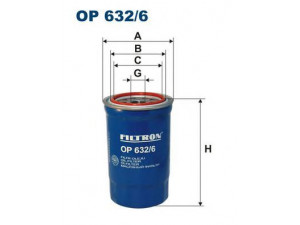 FILTRON OP632/6 alyvos filtras 
 Techninės priežiūros dalys -> Techninės priežiūros intervalai
2631027420