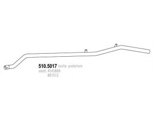 ASSO 510.5017 išleidimo kolektorius
4545668, 897512