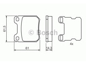 BOSCH 0 986 494 523 stabdžių trinkelių rinkinys, diskinis stabdys 
 Techninės priežiūros dalys -> Papildomas remontas
9193476, 9195058, 9193476, 9195058