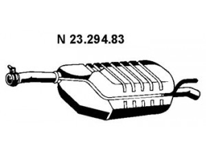 EBERSPÄCHER 23.294.83 galinis duslintuvas 
 Išmetimo sistema -> Duslintuvas
202 490 01 15, 202 490 02 21, 202 490 07 15