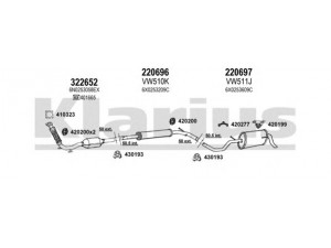 KLARIUS 790195E išmetimo sistema 
 Išmetimo sistema -> Išmetimo sistema, visa
