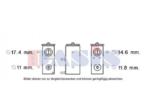 AKS DASIS 840269N išsiplėtimo vožtuvas, oro kondicionavimas 
 Oro kondicionavimas -> Vožtuvai
6461L9