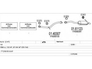 MTS C370249016148 išmetimo sistema 
 Išmetimo sistema -> Išmetimo sistema, visa