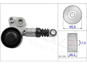 AUTEX 654846 diržo įtempiklis, V formos rumbuotas diržas 
 Diržinė pavara -> V formos rumbuotas diržas/komplektas -> Dirželio įtempiklis (įtempimo blokas)
31316674, 31316674