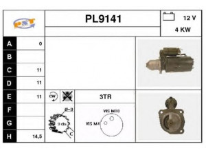 SNRA PL9141 starteris