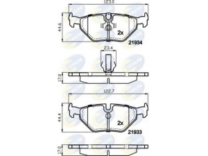 COMLINE CBP01024 stabdžių trinkelių rinkinys, diskinis stabdys 
 Techninės priežiūros dalys -> Papildomas remontas
34 21 1 164 499, 34 21 1 164 501