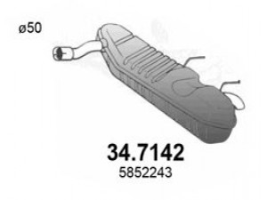 ASSO 34.7142 galinis duslintuvas 
 Išmetimo sistema -> Duslintuvas
24462361, 5852243