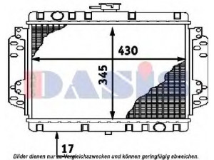 AKS DASIS 090090N radiatorius, variklio aušinimas
1563699, 70VB8005CB