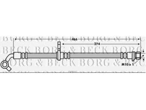 BORG & BECK BBH7602 stabdžių žarnelė 
 Stabdžių sistema -> Stabdžių žarnelės
01466-SWA-000