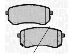 MAGNETI MARELLI 363916060745 stabdžių trinkelių rinkinys, diskinis stabdys
