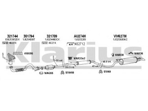 KLARIUS 930970U išmetimo sistema 
 Išmetimo sistema -> Išmetimo sistema, visa