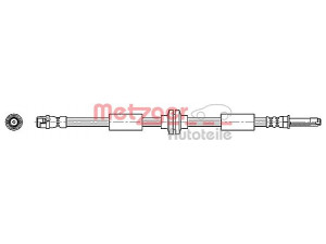 METZGER 4110362 stabdžių žarnelė 
 Stabdžių sistema -> Stabdžių žarnelės
7H0 611 701B, 7H0 611 701C, 7H0 611 701D