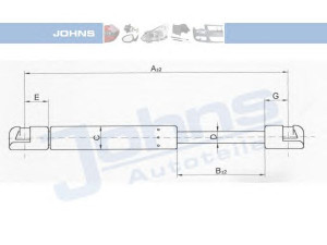 JOHNS 60 07 95-91 dujinė spyruoklė, bagažinė 
 Priedai -> Bagažinė/pakrovimo skyrius
7700 807 057