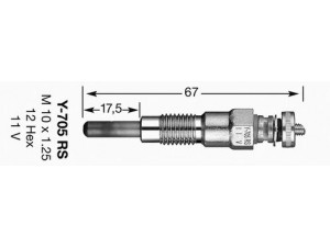NGK 1249 kaitinimo žvakė 
 Kibirkšties / kaitinamasis uždegimas -> Kaitinimo kaištis
11065-10G00, 11065-10G00