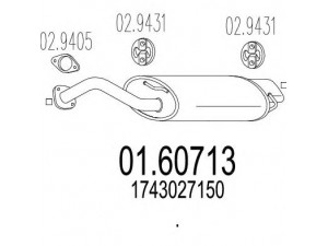 MTS 01.60713 galinis duslintuvas 
 Išmetimo sistema -> Duslintuvas
1743027150