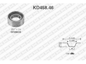 SNR KD458.46 paskirstymo diržo komplektas 
 Techninės priežiūros dalys -> Papildomas remontas
71740977