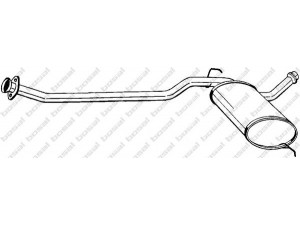 BOSAL 284-321 vidurinis duslintuvas 
 Išmetimo sistema -> Duslintuvas
77.00.797.176