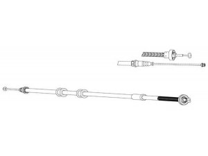 KAWE FA02289 trosas, stovėjimo stabdys 
 Stabdžių sistema -> Valdymo svirtys/trosai
51871599, 51871598, 51871599
