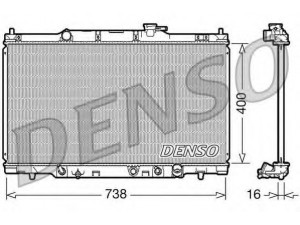 DENSO DRM40012 radiatorius, variklio aušinimas 
 Aušinimo sistema -> Radiatorius/alyvos aušintuvas -> Radiatorius/dalys
19010PNB901, 19010PNB9011M, 19010PPAA51