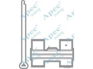 APEC braking KIT248 priedų komplektas, stabdžių trinkelė 
 Stabdžių sistema -> Būgninis stabdys -> Dalys/priedai