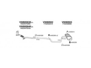 VENEPORTE 800308 išmetimo sistema 
 Išmetimo sistema -> Išmetimo sistema, visa