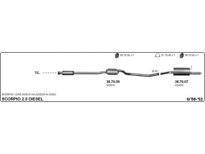 IMASAF 525000289 išmetimo sistema 
 Išmetimo sistema -> Išmetimo sistema, visa