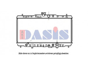 AKS DASIS 100490N radiatorius, variklio aušinimas 
 Aušinimo sistema -> Radiatorius/alyvos aušintuvas -> Radiatorius/dalys
19010PK1675