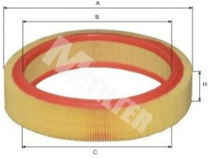 MFILTER A 117 oro filtras 
 Techninės priežiūros dalys -> Techninės priežiūros intervalai
17220 PD5 600, 17232 PD2 000, 17232 PD2 660