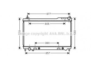 AVA QUALITY COOLING DNA2305 radiatorius, variklio aušinimas 
 Aušinimo sistema -> Radiatorius/alyvos aušintuvas -> Radiatorius/dalys
21460CG200, 21460CM81B
