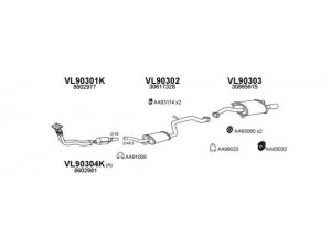 VENEPORTE 900162 išmetimo sistema 
 Išmetimo sistema -> Išmetimo sistema, visa