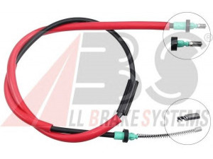 A.B.S. K13885 trosas, stovėjimo stabdys 
 Stabdžių sistema -> Valdymo svirtys/trosai
8200577939, 8200627462
