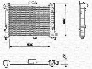 MAGNETI MARELLI 350213632000 radiatorius, variklio aušinimas 
 Aušinimo sistema -> Radiatorius/alyvos aušintuvas -> Radiatorius/dalys
7550080
