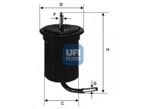 UFI 31.696.00 kuro filtras 
 Techninės priežiūros dalys -> Papildomas remontas
KF33-20-490