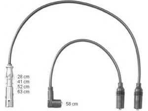 BERU ZEF1151 uždegimo laido komplektas
1HM 998 031