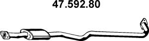 EBERSPÄCHER 47.592.80 vidurinis duslintuvas 
 Išmetimo sistema -> Duslintuvas
17420-16580