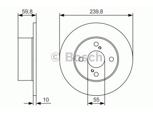 BOSCH 0 986 479 T96 stabdžių diskas 
 Stabdžių sistema -> Diskinis stabdys -> Stabdžių diskas
42431 12190