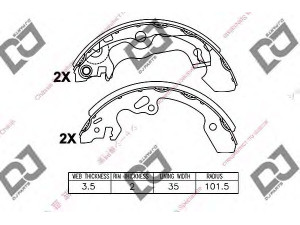DJ PARTS BS1419 stabdžių trinkelių komplektas 
 Techninės priežiūros dalys -> Papildomas remontas
1075549, 1121669, 1126158, 98AB2200BD