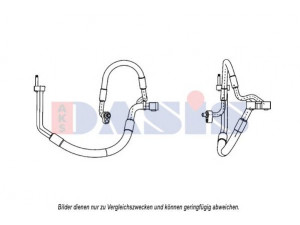 AKS DASIS 885819N aukšto/žemo slėgio linija, oro kondicionavimas 
 Oro kondicionavimas -> Žarnelės/vamzdeliai
1334195, 1335889, 1369522, 1515854