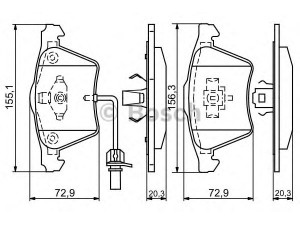 BOSCH 0 986 424 806 stabdžių trinkelių rinkinys, diskinis stabdys 
 Techninės priežiūros dalys -> Papildomas remontas
4E0 698 151 M, 4E0 698 151 F, 4E0 698 151 M