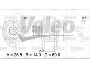 VALEO 437169 kintamosios srovės generatorius