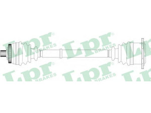 LPR DS14080 kardaninis velenas 
 Ratų pavara -> Kardaninis velenas
8D0407272AN, 8D0407272BJ, 8D0407272CL