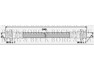 BORG & BECK BBH6823 stabdžių žarnelė 
 Stabdžių sistema -> Stabdžių žarnelės
46204-89919, 4620489919, 46210-06R00