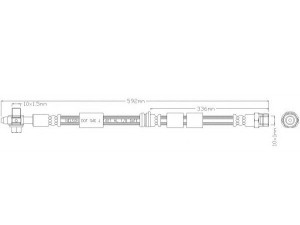 REMKAFLEX 3307 stabdžių žarnelė 
 Stabdžių sistema -> Stabdžių žarnelės
1J0611701E, 1J0611701G, 1J0611701E
