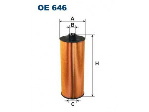 FILTRON OE646 alyvos filtras
51055040096, 02931093, 04208015