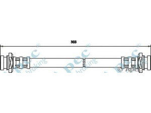 APEC braking HOS3583 stabdžių žarnelė 
 Stabdžių sistema -> Stabdžių žarnelės
5157083E00, 5157083, 5157083E00